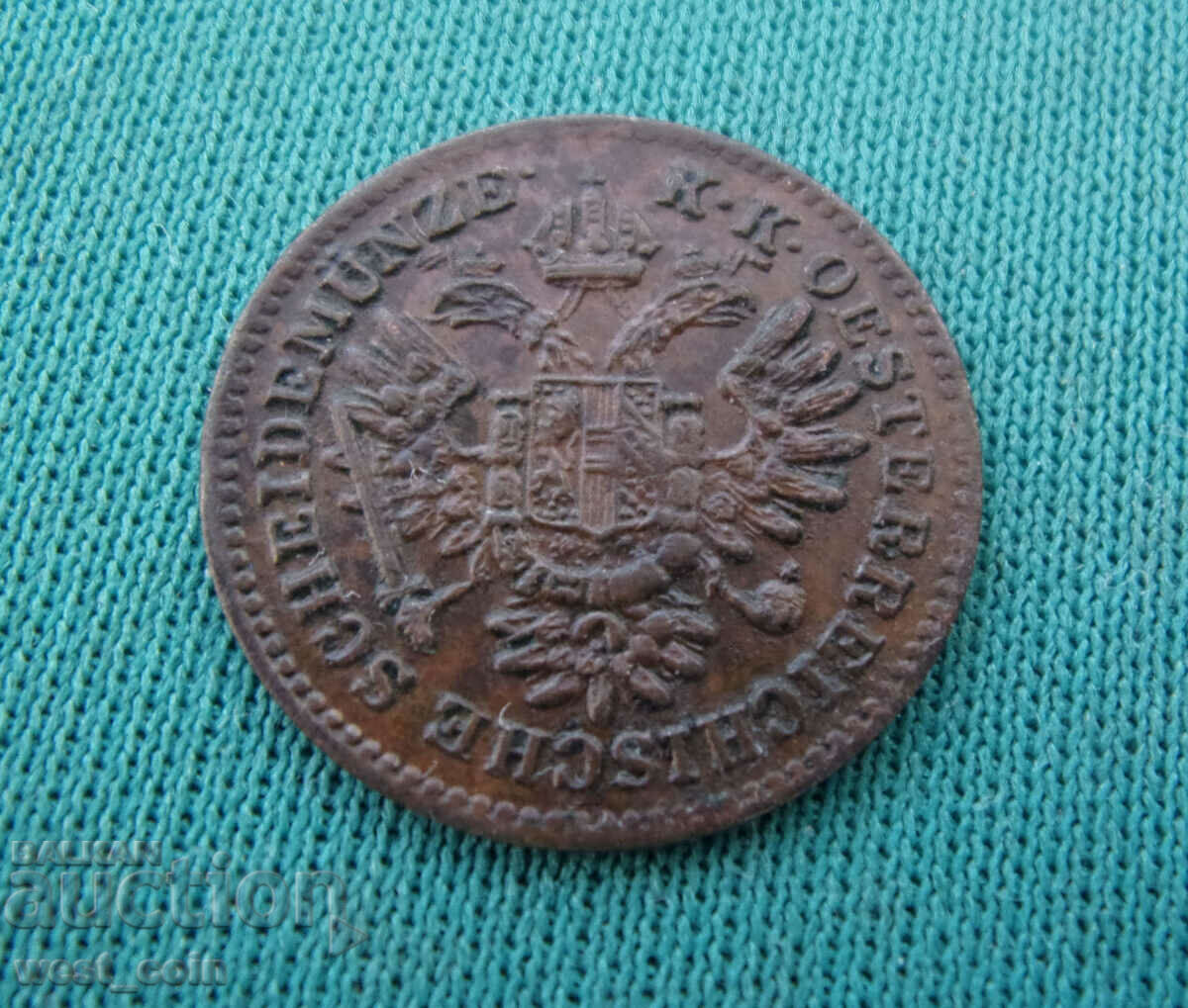 Austria ¼ Kreuzer 1851