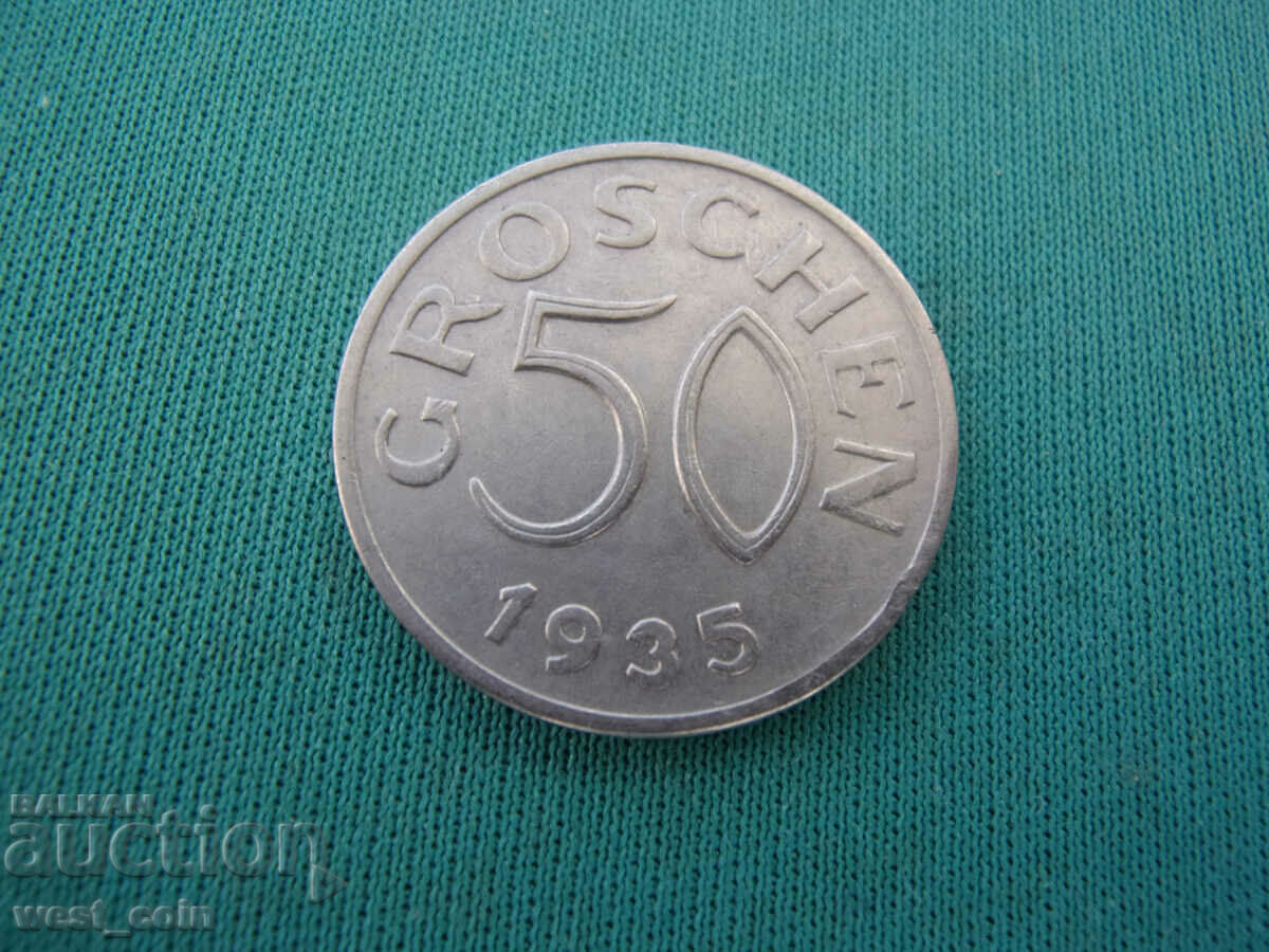 Австрия  50  Гроша  1935