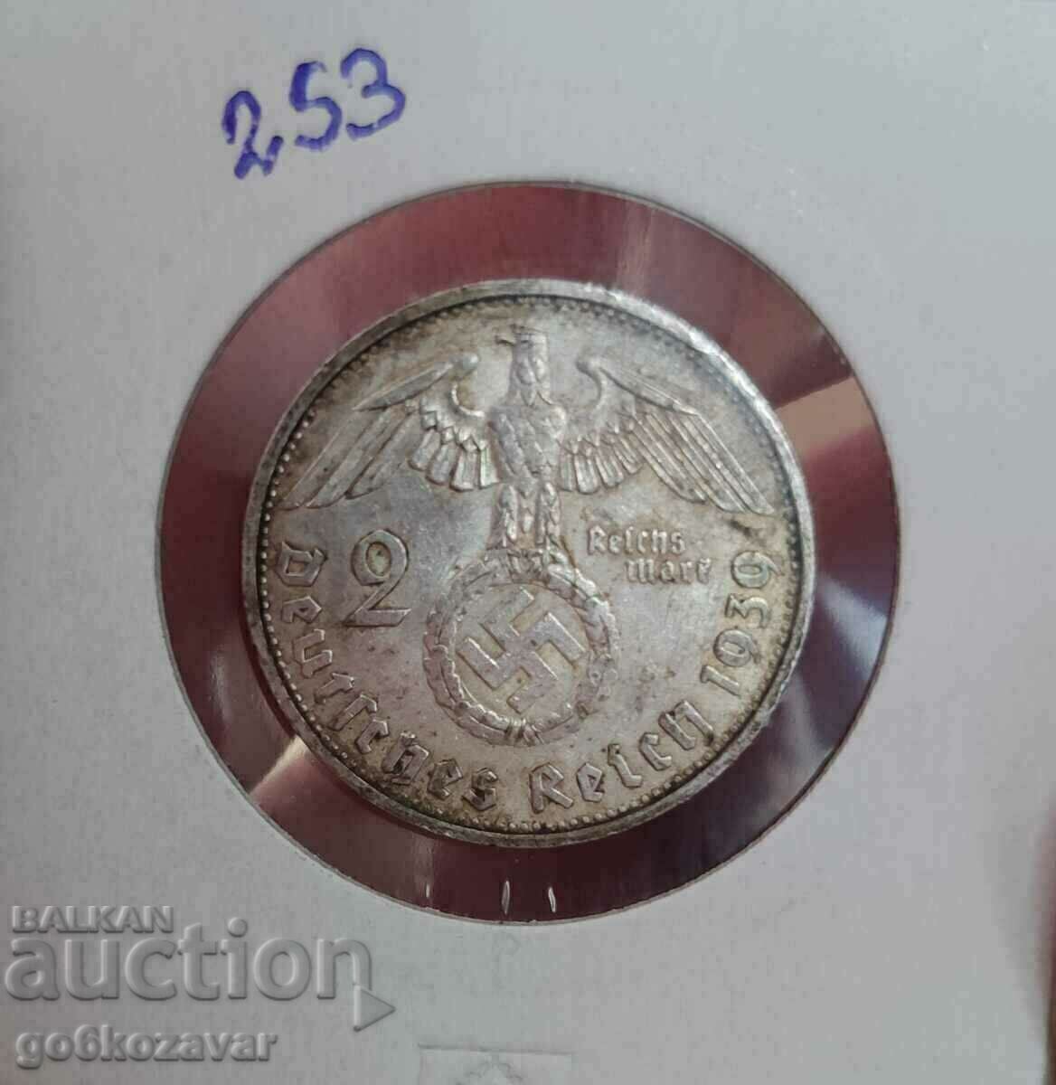 Germany Third Reich! 2 stamps 1939 Silver. with price 28.00 BGN | € 14.32 Germany Third Reich! 2 stamps 1939 Silver. with price 28.00 BGN | € 14.32