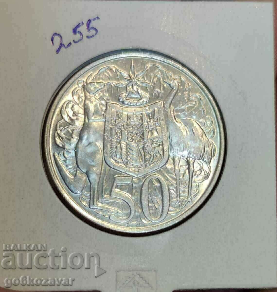 Australia 50 de cenți 1966 Argint!