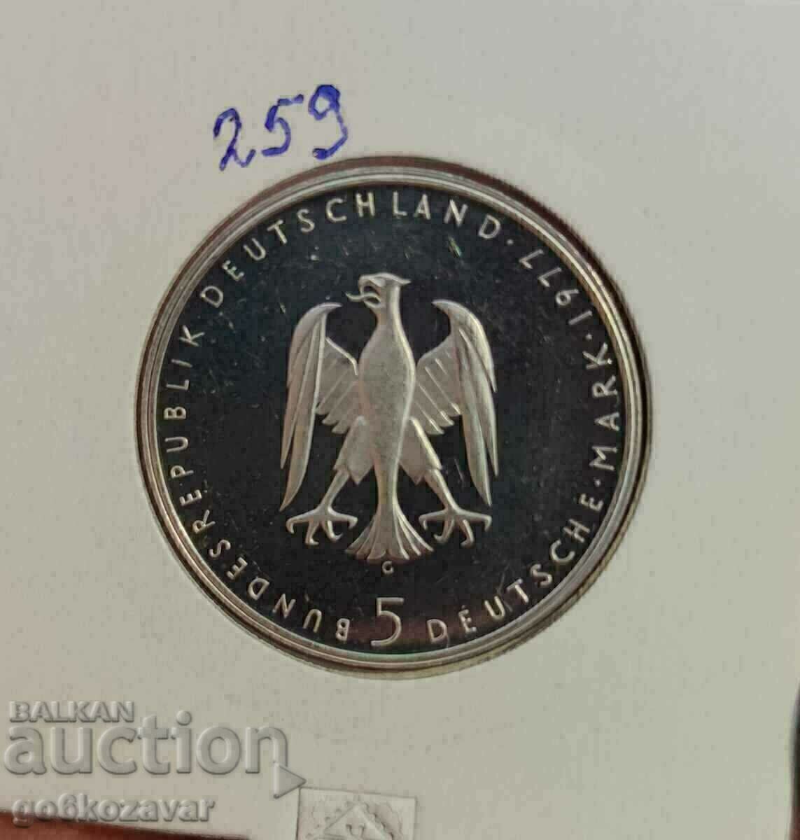 Γερμανία 5 γραμματόσημα 1977 Silver-Jubilee, UNC Γερμανία 5 γραμματόσημα 1977 Silver-Jubilee, UNC