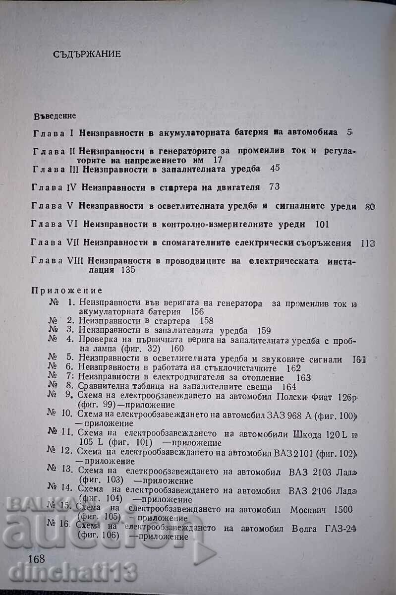 Delivery of Malfunctions in the car's electrical system: Bozhinov