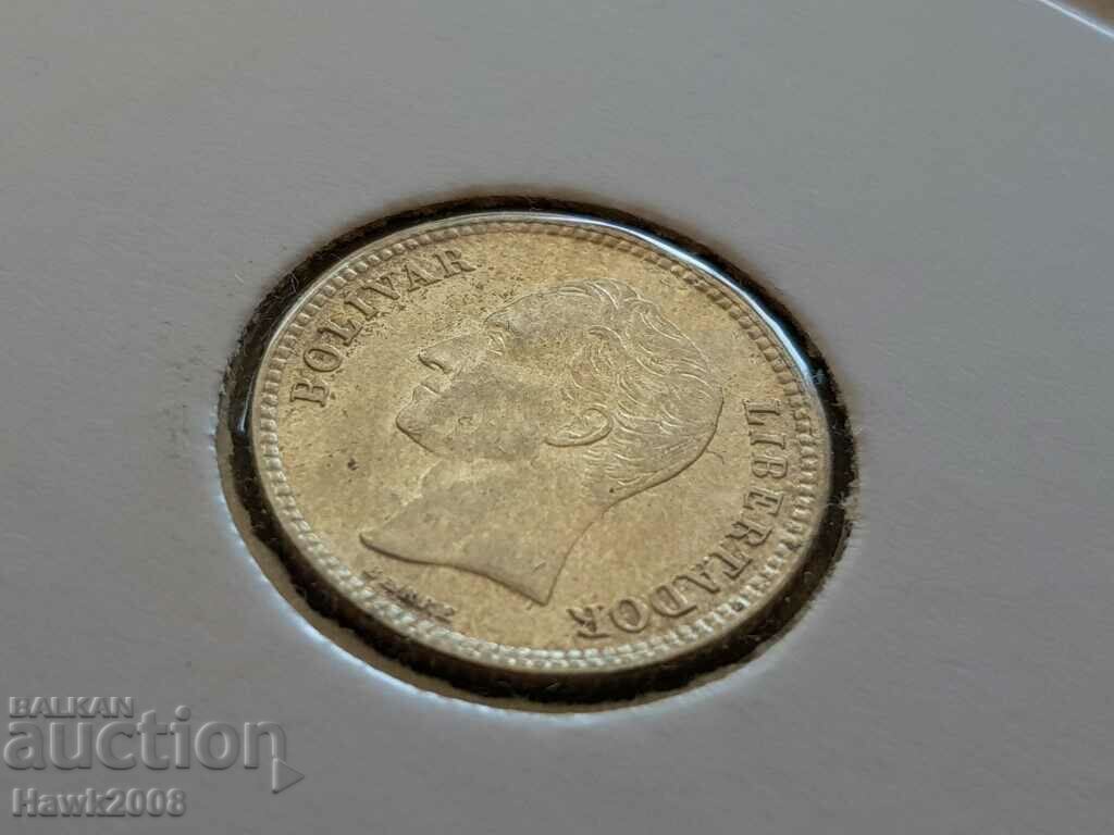 25 centimos 1954 VENEZUELA silver coin EXCELLENT condition - 6 25 centimos 1954 VENEZUELA silver coin EXCELLENT condition - 6