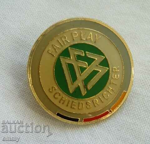 "Fair Play" badge - referee, football Germany 2006