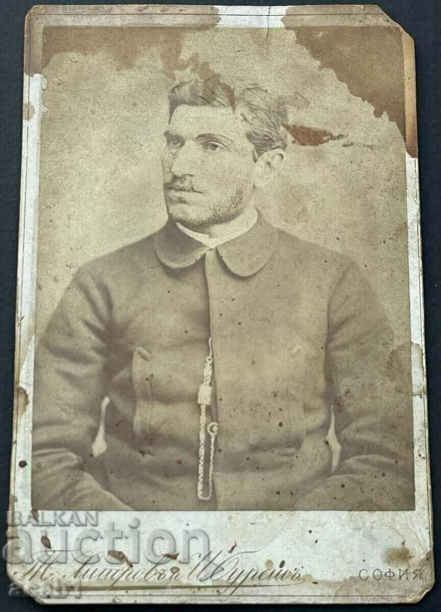 Fotografie veche din carton 1887