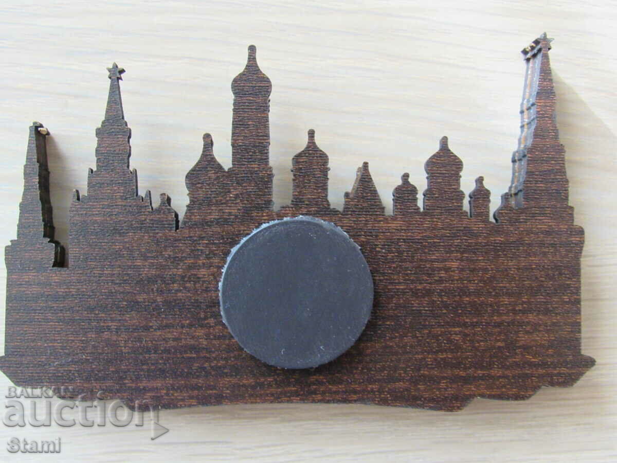 Authentic 3D wooden magnet from Moscow, Russia- series- - 6 Authentic 3D wooden magnet from Moscow, Russia- series- - 6