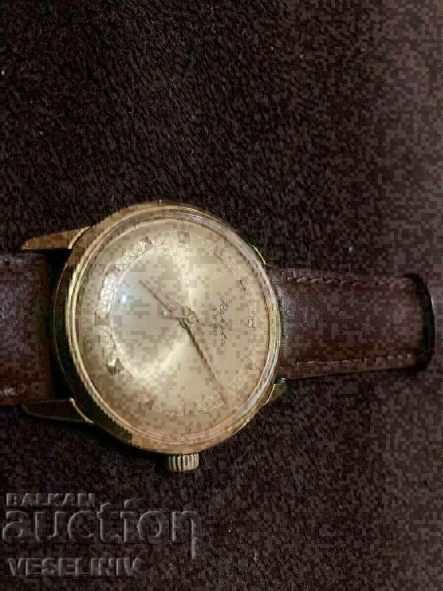 Ceas rachetă placat cu aur 16 bijuterii la 12.5 - 5 Ceas rachetă placat cu aur 16 bijuterii la 12.5 - 5