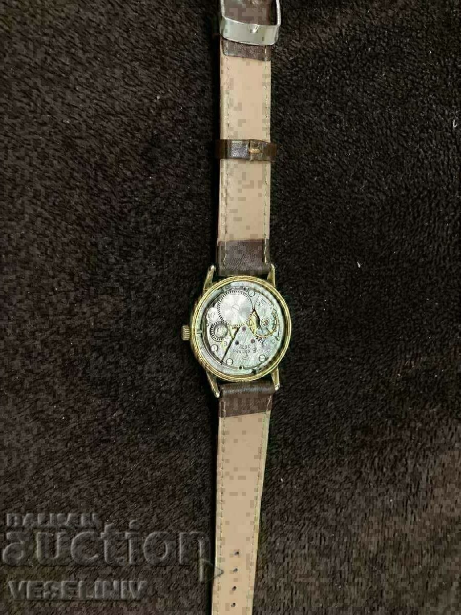 Ceas rachetă placat cu aur 16 bijuterii la 12.5 - 7 Ceas rachetă placat cu aur 16 bijuterii la 12.5 - 7