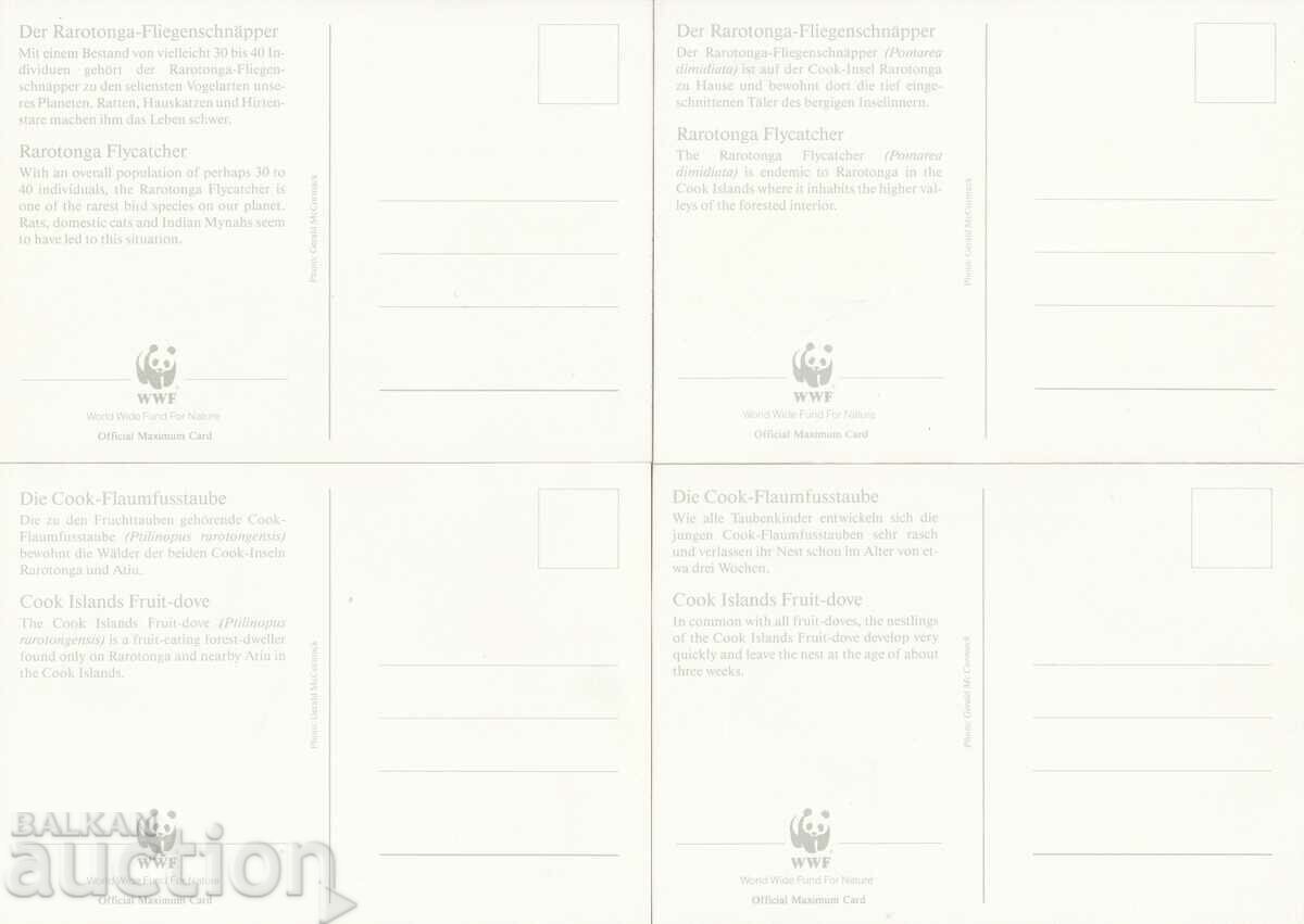 Χάρτης WWF μέγιστο KM Νησιά Κόκος 1989 Πουλιά με τιμή € 3.00 | 5.87 BGN