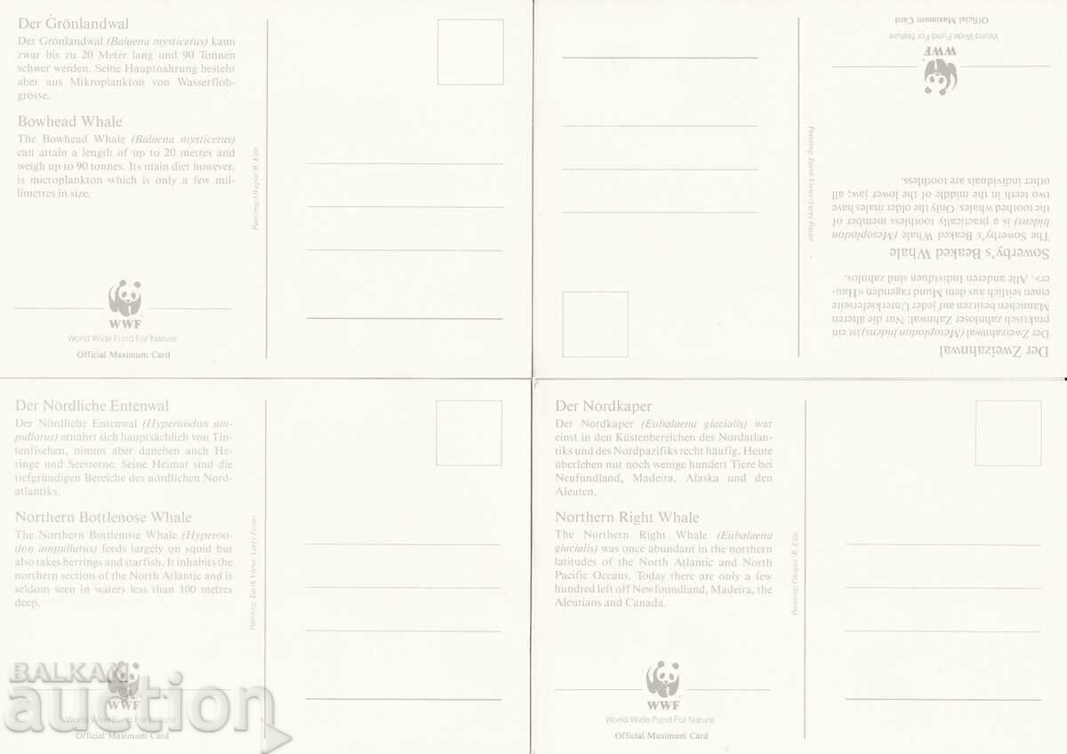 Χάρτης WWF μέγιστο KM Νησιά Φερόε 1990 Φάλαινες με τιμή € 2.50 | 4.89 BGN