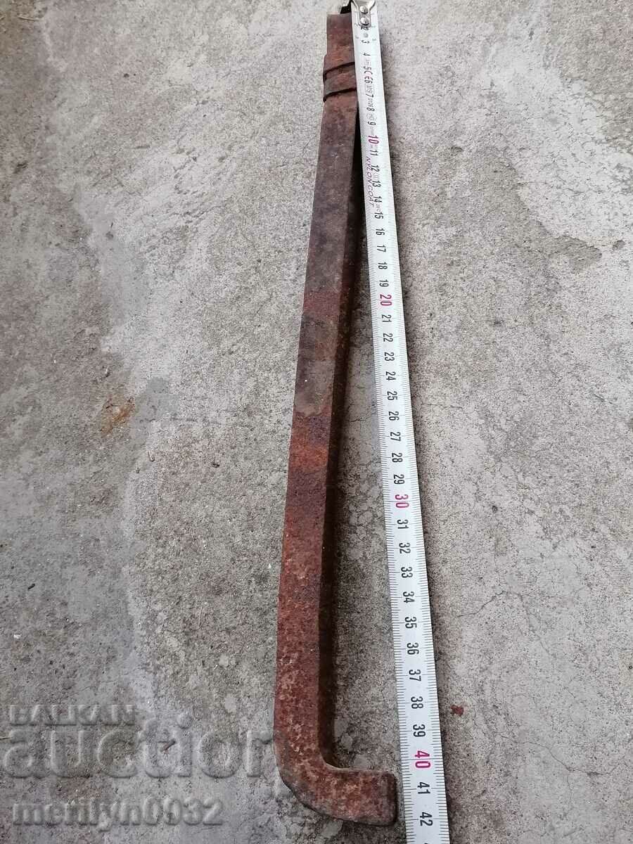 Old dilaf, tongs, wrought iron for oven - 5