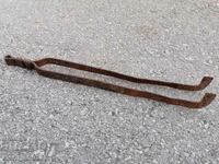 Old dilaf, tongs, wrought iron for oven