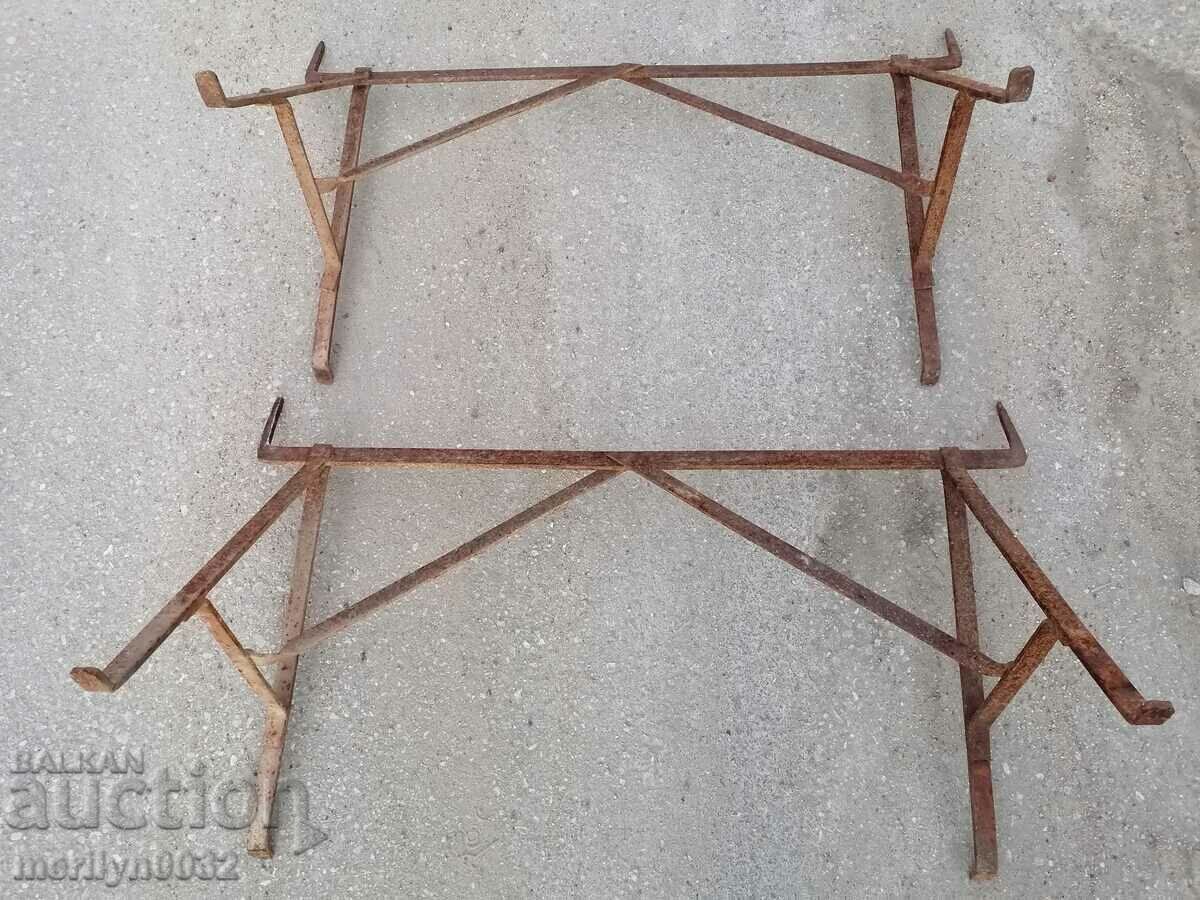Wrought stands 2 pieces for spinning pig iron with price 159.00 BGN | € 81.30 Wrought stands 2 pieces for spinning pig iron with price 159.00 BGN | € 81.30