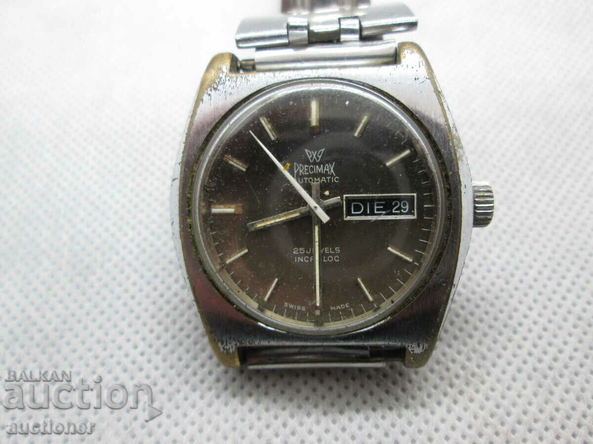AUTOMATIC WRISTWATCH PRECIMAX-25 INCABLOC STONE with price 60.00 BGN | € 30.68 AUTOMATIC WRISTWATCH PRECIMAX-25 INCABLOC STONE with price 60.00 BGN | € 30.68