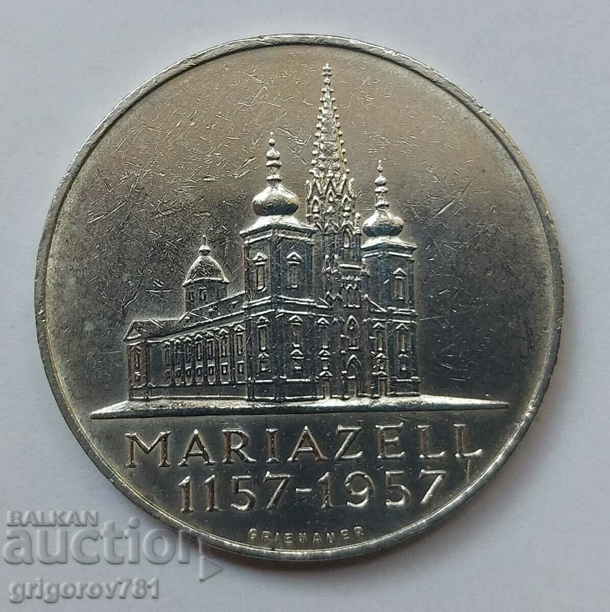 25 шилинга сребро Австрия 1957 - сребърна монета #2