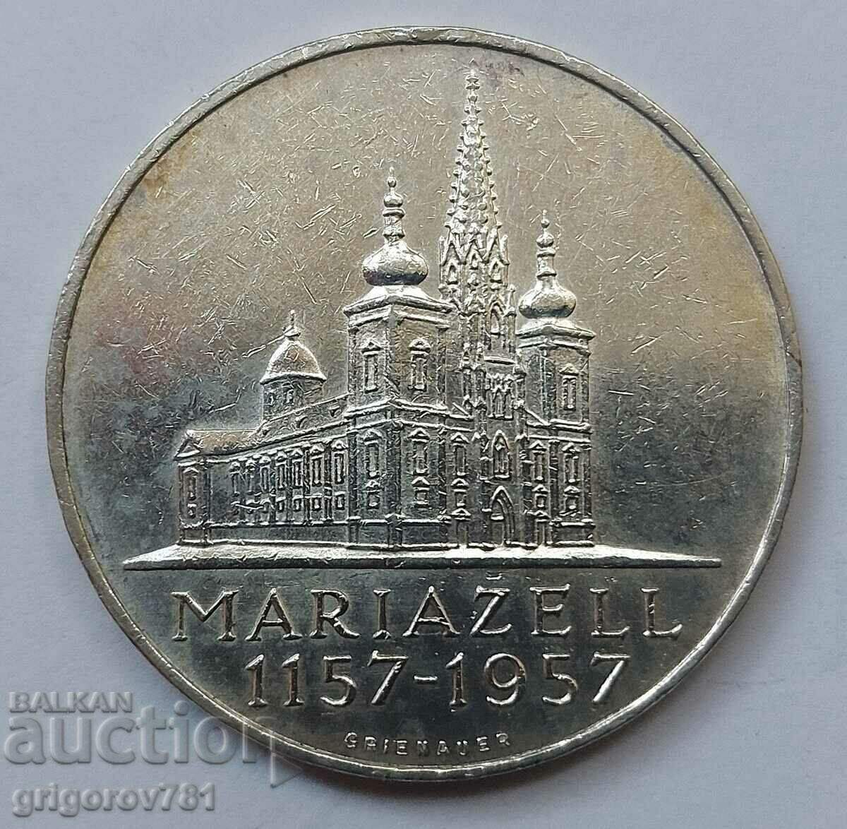 25 шилинга сребро Австрия 1957 - сребърна монета #4
