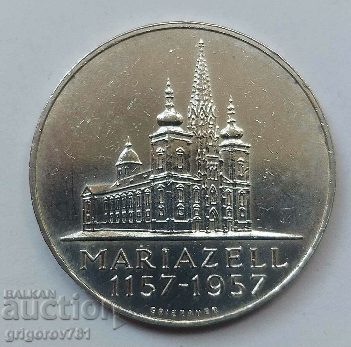 25 шилинга сребро Австрия 1957 - сребърна монета #7