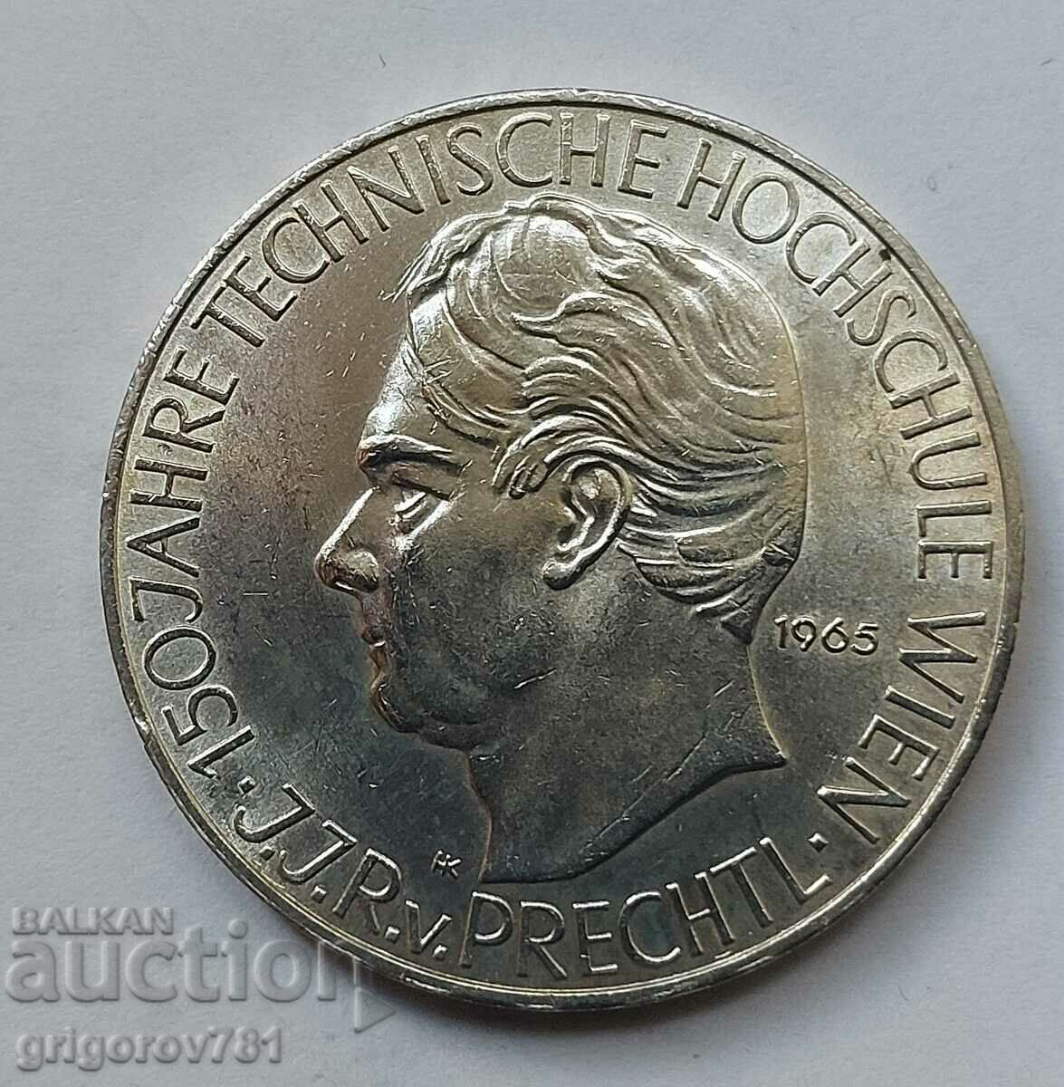 25 Shilling Silver Austria 1965 - Silver Coin #25