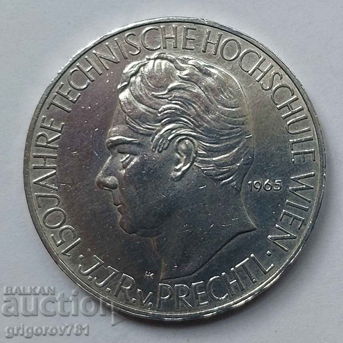 25 Shilling Silver Austria 1965 - Silver Coin #26
