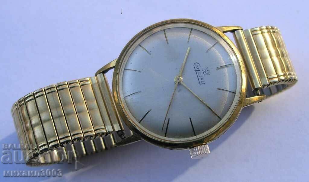 SWISS GOLD-PLATED MEN'S EXQUISIT MANUAL MECHANICAL WATCH with price 120.00 BGN | € 61.36 SWISS GOLD-PLATED MEN'S EXQUISIT MANUAL MECHANICAL WATCH with price 120.00 BGN | € 61.36