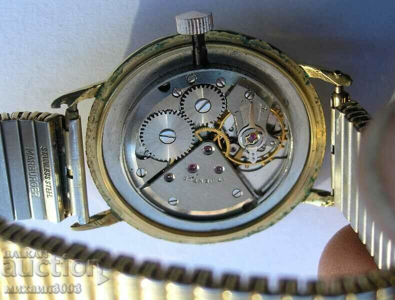 SWISS GOLD-PLATED MEN'S EXQUISIT MANUAL MECHANICAL WATCH - 6 SWISS GOLD-PLATED MEN'S EXQUISIT MANUAL MECHANICAL WATCH - 6