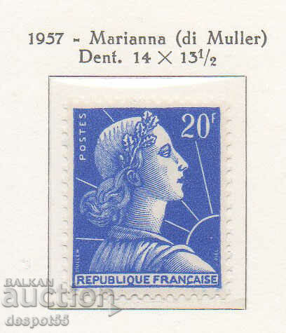 1957. France. Marianne.