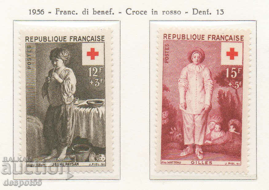 1956. Franța. Crucea Roșie.