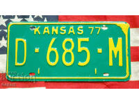 Американски регистрационен номер Табела KANSAS 1977