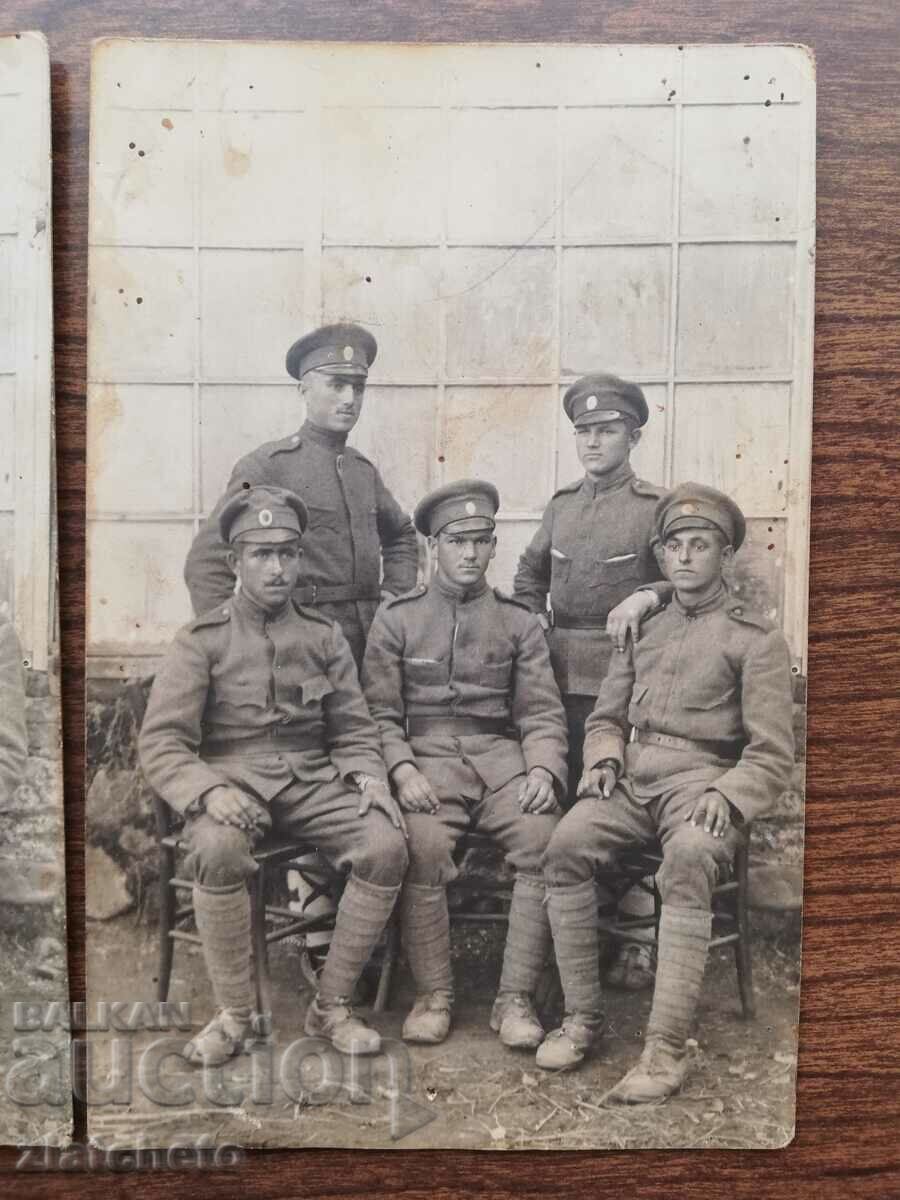 Auction Old photo Kingdom of Bulgaria - Two military photos from the 7th regiment Auction Old photo Kingdom of Bulgaria - Two military photos from the 7th regiment