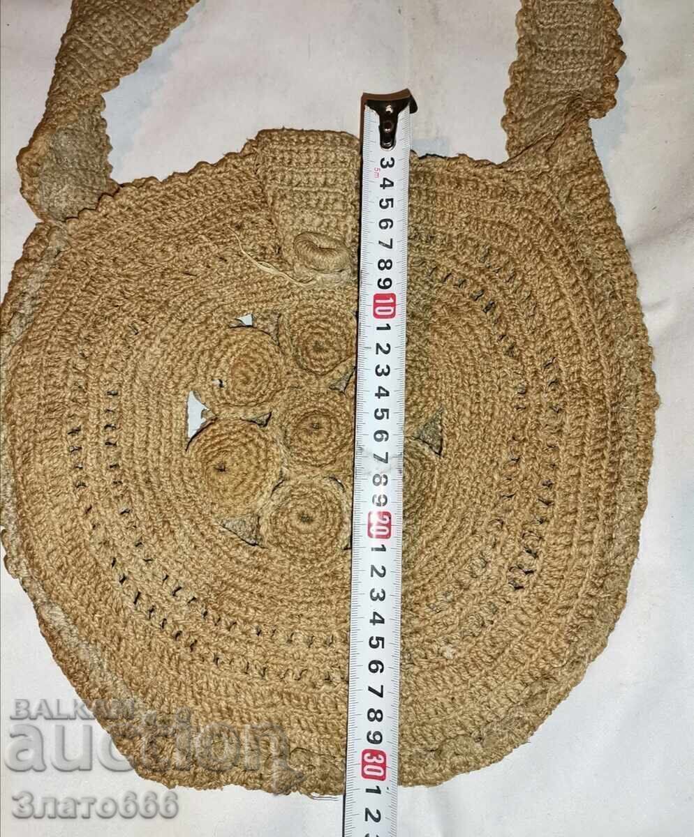 Licitație Geantă veche de cânepă țesută