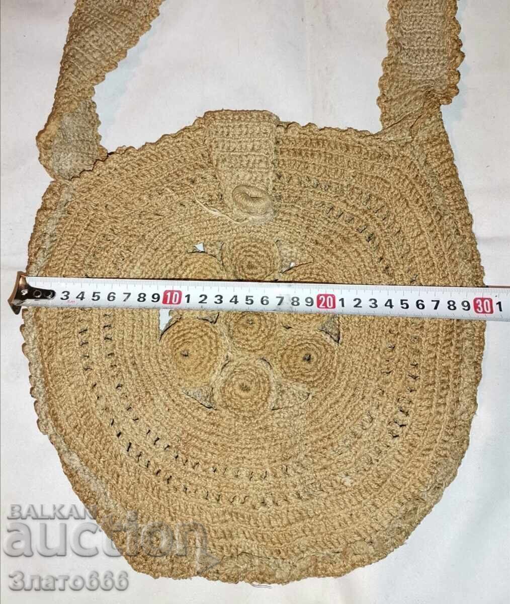 Delivery of Old woven hemp bag Delivery of Old woven hemp bag