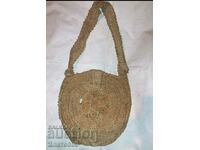 Old woven hemp bag