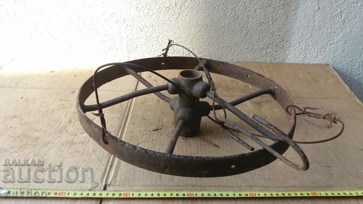 SOLID FORGED WAGON WHEEL, PHAETON CHANDELIER with price 22.99 BGN | € 11.75 SOLID FORGED WAGON WHEEL, PHAETON CHANDELIER with price 22.99 BGN | € 11.75