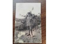 Стара снимка Царство България - Немски войник