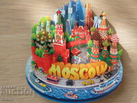 Authentic wooden 3D magnet from Moscow, Russia-series-