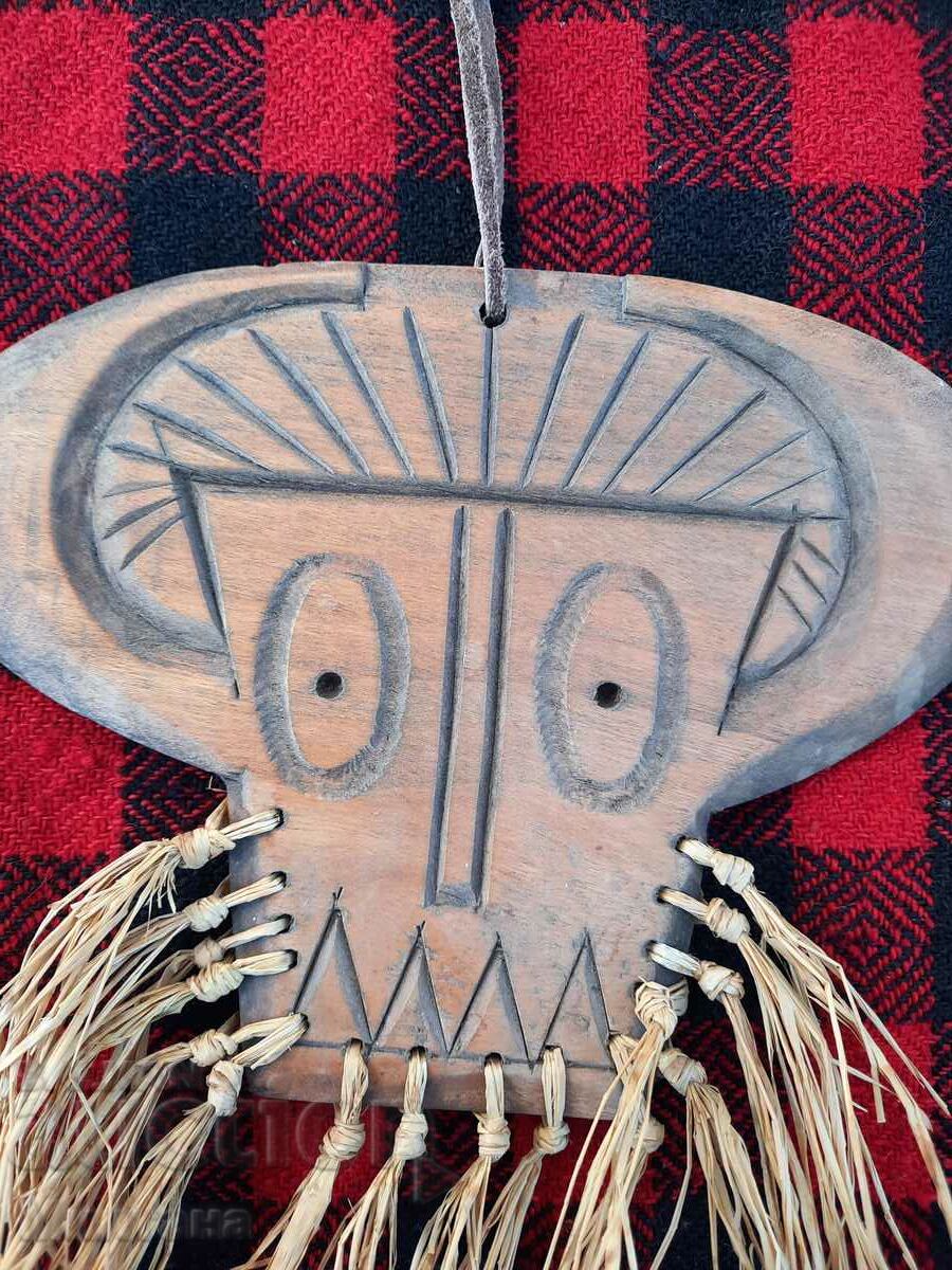 Handmade walnut kooker mask for hanging with price 33.00 BGN | € 16.87