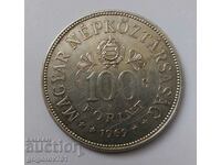 100 forinți argint Ungaria 1969 - monedă de argint