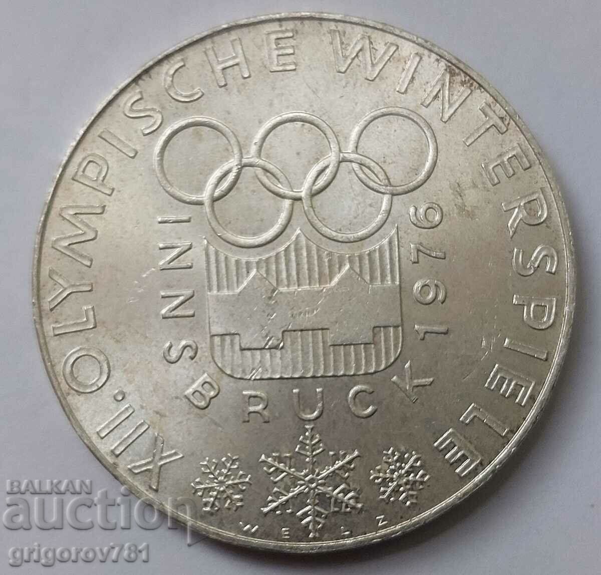 100 шилинга сребро Австрия 1976 - сребърна монета #20