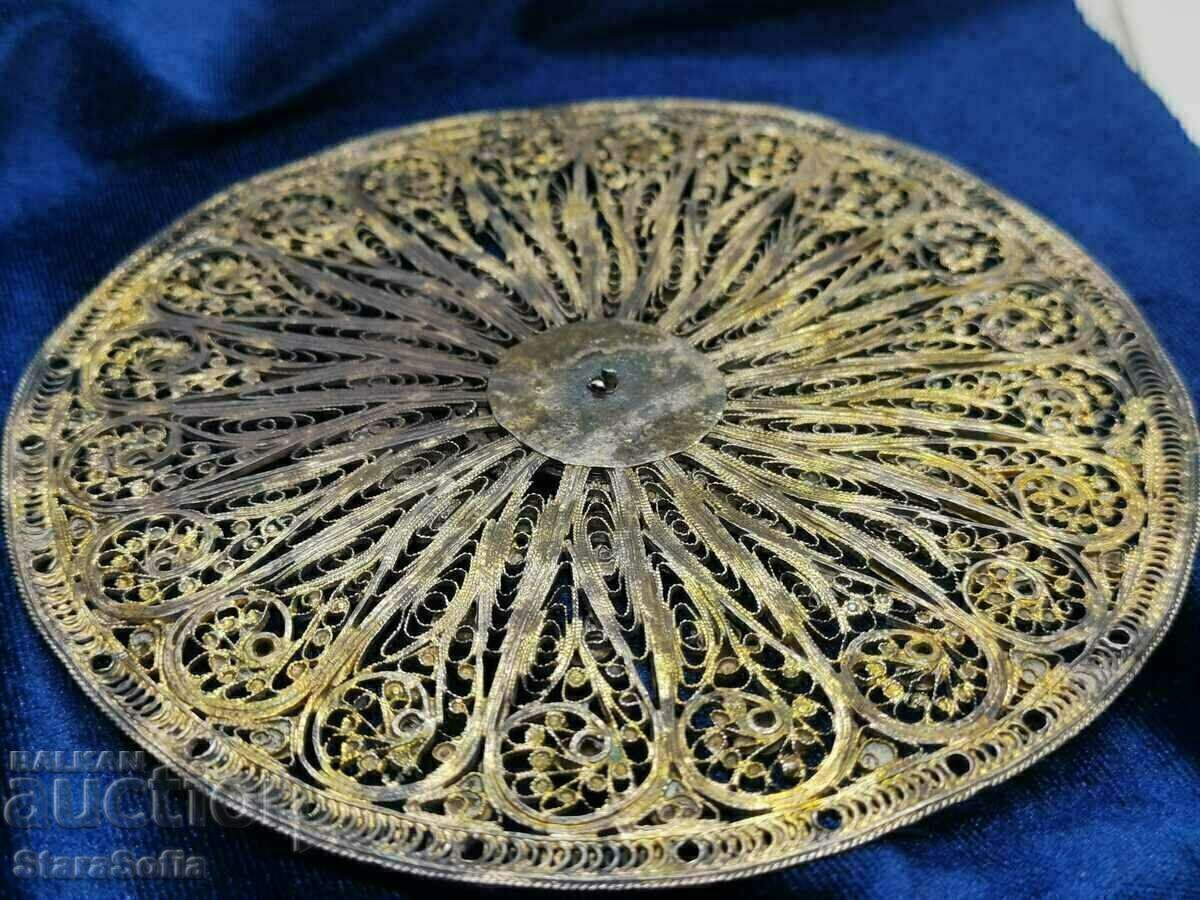 ВЪЗРОЖДЕНСКИ СРЕБЪРЕН ТЕПЕЛЪК, НАКИТ, ФИЛИГРАН. с цена € 480.00 | 938.80 лв.