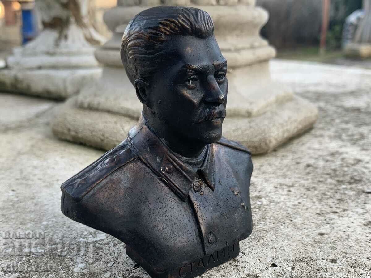 Licitație Bust de bronz, statuetă, presse hârtie a lui Y.V. Stalin