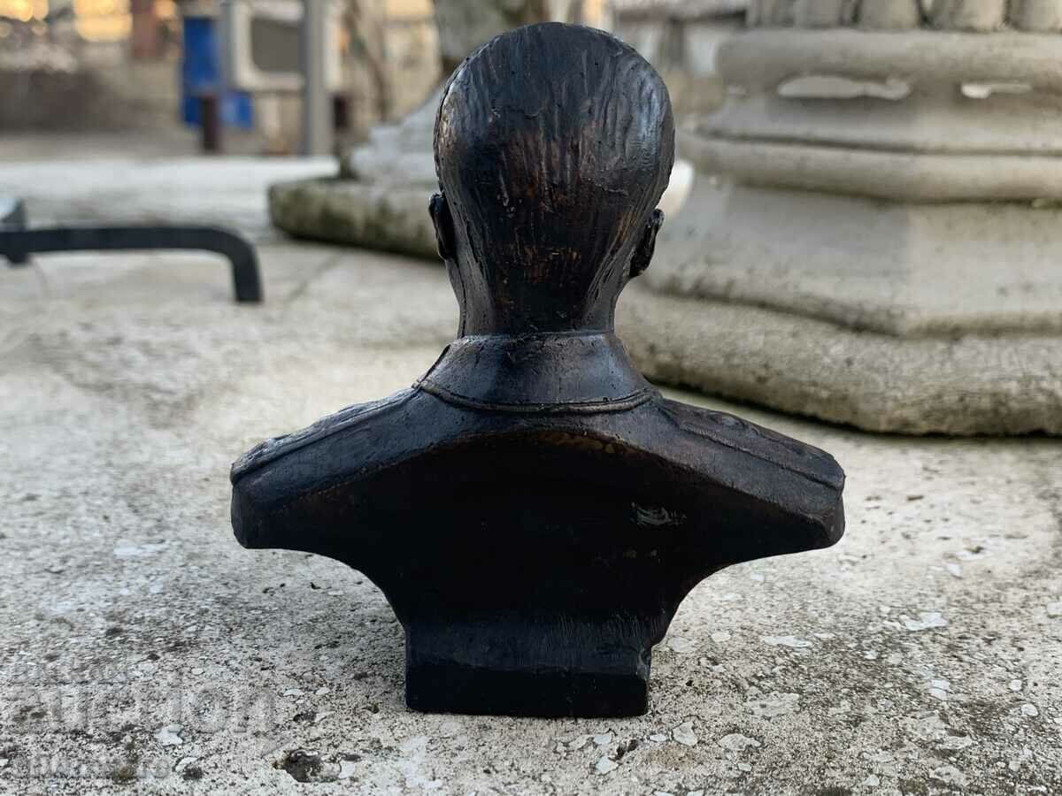Bust de bronz, statuetă, presse hârtie a lui Y.V. Stalin - 5