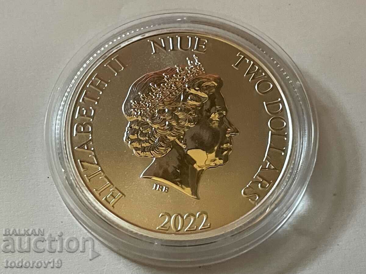 Delivery of 1 oz Silver NEW Gorilla Republic of Congo 2022