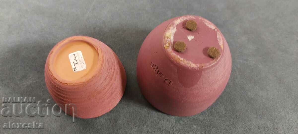Set of ceramic candle holders with price 14.00 BGN | € 7.16 Set of ceramic candle holders with price 14.00 BGN | € 7.16
