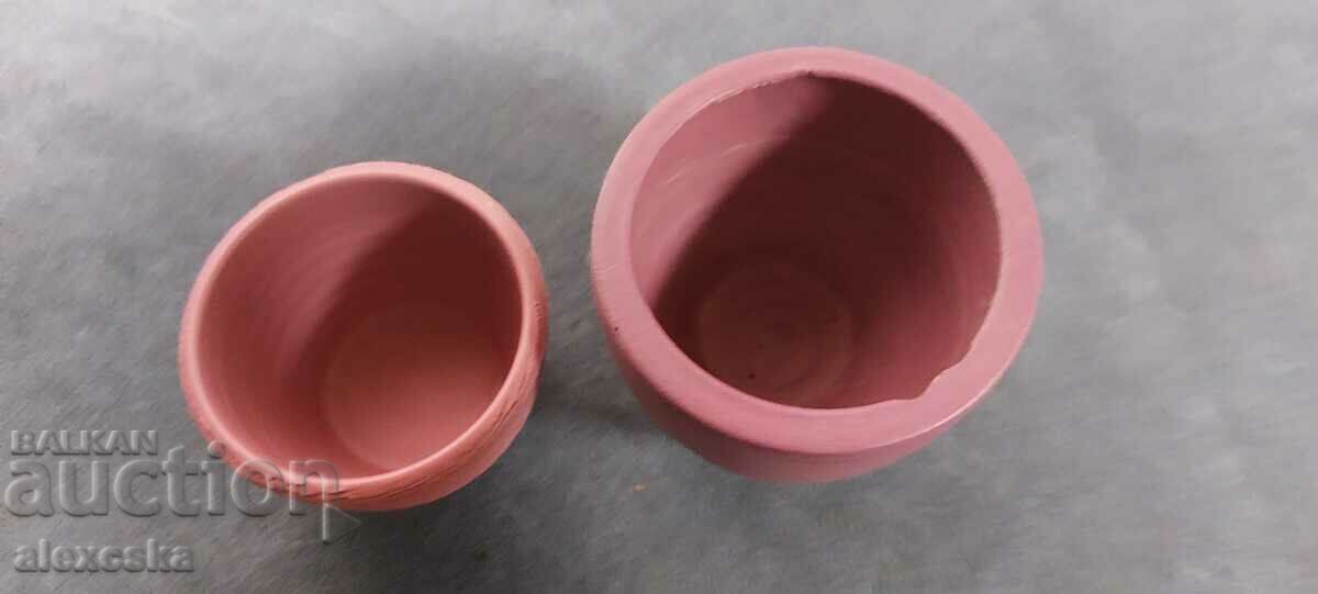 Set of ceramic candle holders - 7 Set of ceramic candle holders - 7