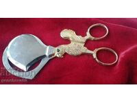 Egg cutter-scissors Collectible with gold plating