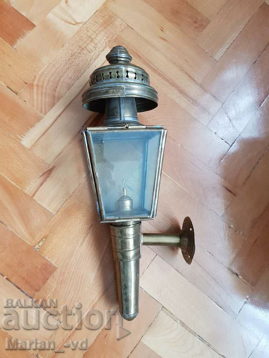Lanterna veche din bronz de gaz