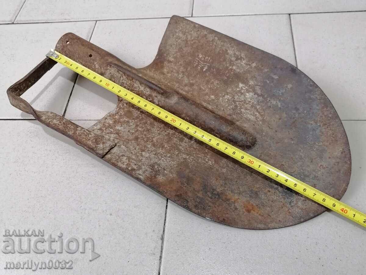 Old straight shovel, wrought iron - 5