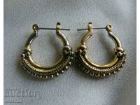 Gold-plated silver earrings, designed in Byzantine style