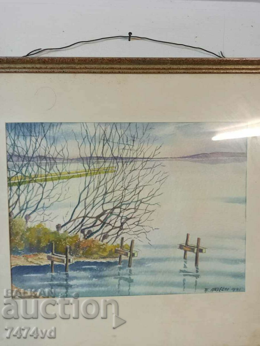 Аукцион СТАР АВТОРСКИ АКВАРЕЛ 1941 ГОД.