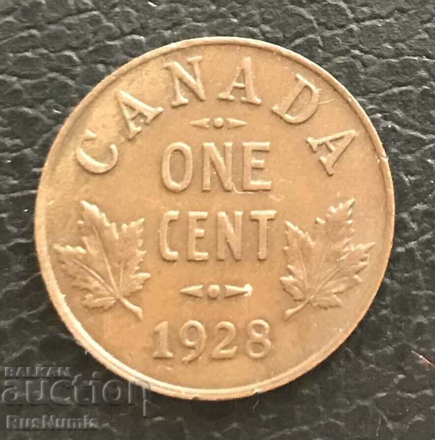 Канада. 1 цент 1928 г.